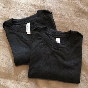 American Apparel Tri Blend Heather Black L (2)